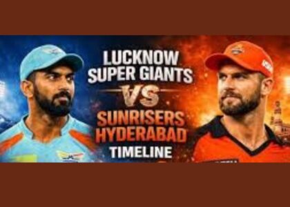 Lucknow Super Giants vs Sunrisers Hyderabad Timeline